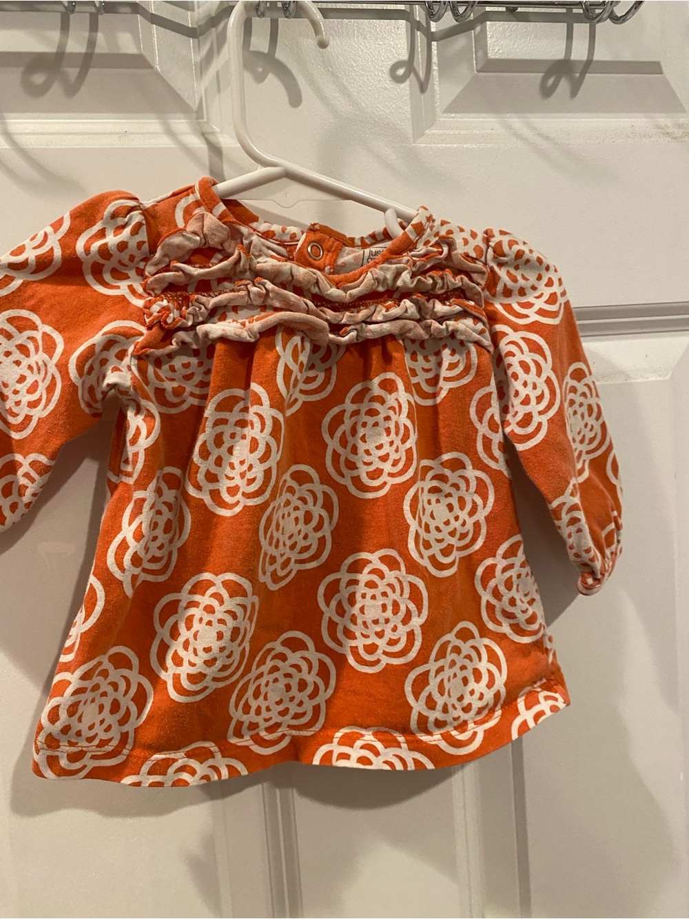 Orange floral 6 month shirt